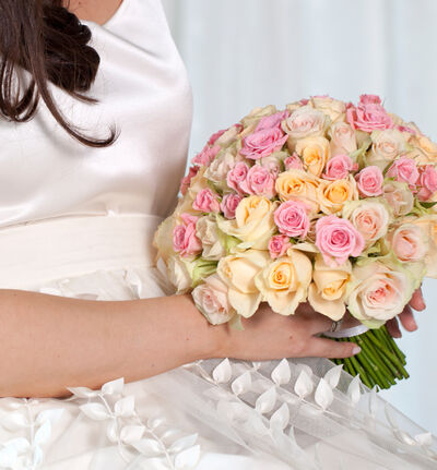 Medium Klassisk bryllupspakke i fersken og rosa